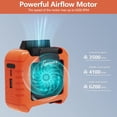 thumbnail image 4 of Ventilador de cintura CHARMP portátil con batería de 6000 mAh, 16 horas de funcionamiento, 4 of 8