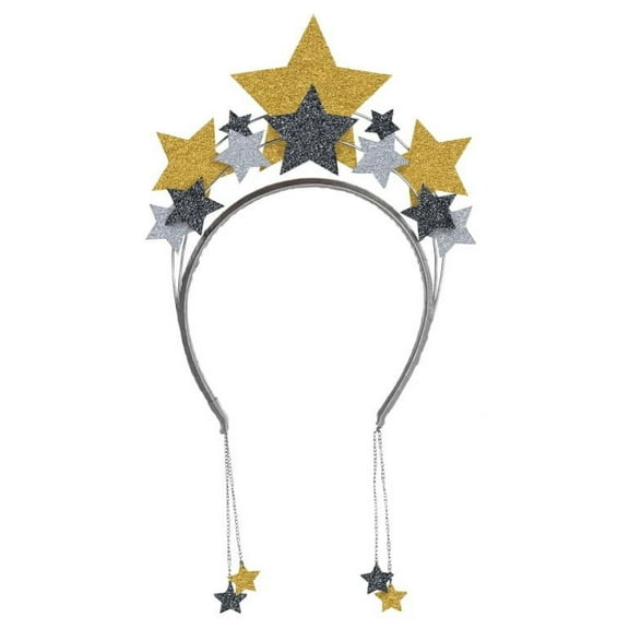 New Years Eve Headband - Dangling Star - Costume Accessory - Adult Teen