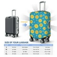 thumbnail image 6 of Daiia Bee Sunflower Luggage Cover, Thickened Washable Travel Luggage Covers, Elastic Unique Baggage Covers for 18-20 inch Luggage-X-Large, 6 of 9