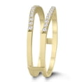thumbnail image 2 of SZUL Women's 1/4 Carat TW Diamond Insert Ring in 10K Yellow Gold (J-K-L Color, I2-I3 Clarity), 2 of 4
