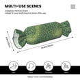 thumbnail image 2 of Candy Pillow With Pillow Core 24.6×9.8in Durable Cord Opening And Closing Design Waterproof And Easy To Install Snake Skin Print Style Lightgreen_4, 2 of 8
