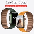 thumbnail image 2 of Correa de cuero para Apple Watch Ultra band 49mm 44 40MM 42mm Pulsera de bucle magnético original iWatch Series 8 7 6 SE 5 4 45MM 41mm Tan Jianjun unisex, 2 of 2
