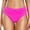 Hot Pink, variant on Women's Plus Size High Waist Bikini Bottoms - Ruched, Full Coverage, Nylon/Spandex, Multiple Sizes