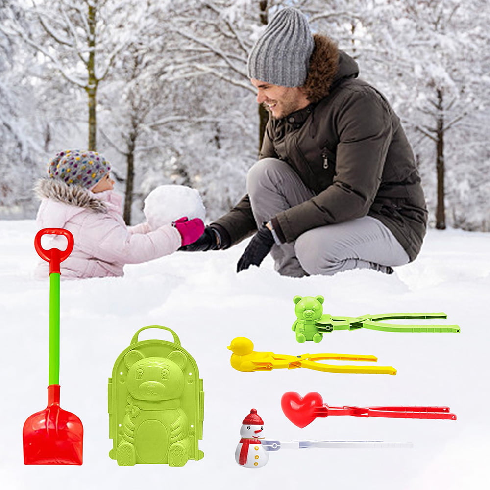 Snowball Maker Toys Kit Clip Beach Sand Toy Fun Winter Outdoor Snow Fight Toys 