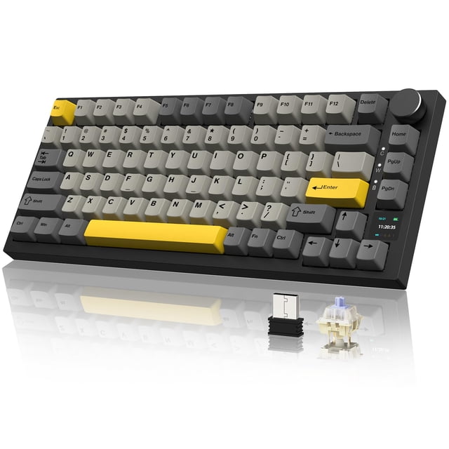 Teclado Mecánico Gamer A.JAZZ AK820 Pro Inalámbrico RGB