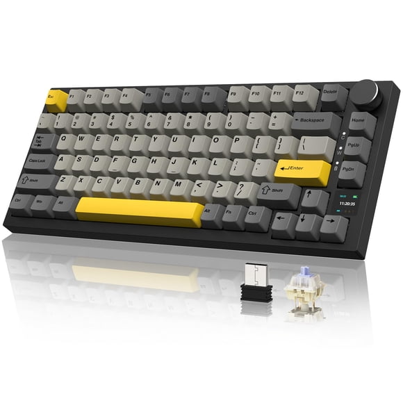 Teclado Mecánico Gamer A.JAZZ AK820 Pro Inalámbrico RGB