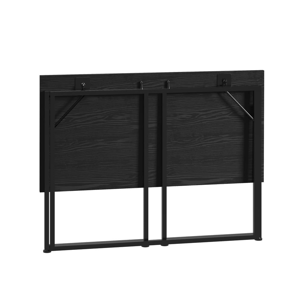 Techni Mobili Space Saving 40" W Folding Computer Desk, Black