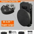 thumbnail image 4 of 2X Magnetic Tool Belt Clip,Non-Slip Magnet Tool Holder for Belt,Magnetic Clip Tool Belt for Hammer Screwdriver, 4 of 8