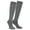 Dark Gray, variant on PULLIMORE 1 Pair Women Men Cotton Slouch Socks, Knee High Boot Socks (Black)