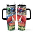 thumbnail image 2 of Power Rangers-theme Insulated Stainless Steel Tumbler with Handle Gifts For Family Friends Fans and Straw Fits in Standard Cup Holder 40 OZ, 2 of 6