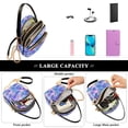 thumbnail image 5 of FORMRS Crossbody Bag for Women Quilted Travel Shoulder Cell Phone Purse with Chain Strap Handbag, Pink Starfish Pattern, 5 of 7