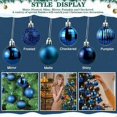 thumbnail image 3 of 36 piezas Boules de Noël Décorations d'arbre de Noël Boules de Noël en Plastique 6 estilos Adornos Suspensión Boules Décoratives Scintillantes pour Noël, Mariages, Festivals,, 3 of 5