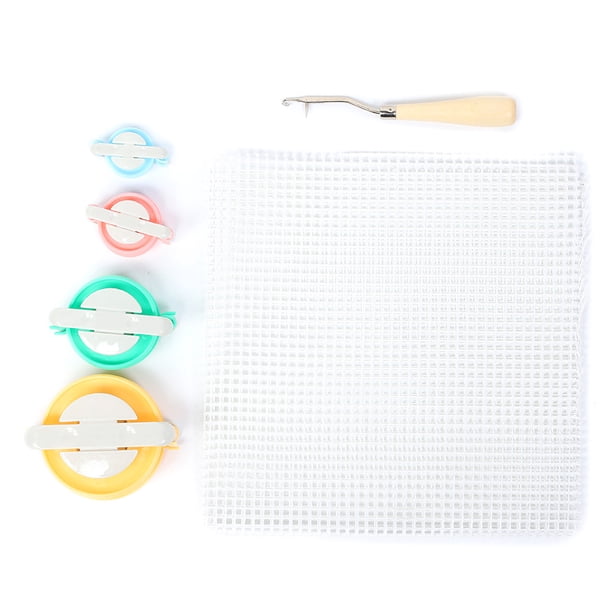 Fveknbhyewng 22 × 30 Kit Tapis au Point Noué | Kit de Crochet à Loquet | Kit de Fabrication de Tapis pour Enfants et Adultes | Kit de Broderie au