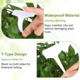 thumbnail image 3 of Plant Labels, T-Type Tags with Marking Pen, White Plastic Markers for Nursery, Garden, Seedlings, Flower Vegetables, Herb, 3 of 4
