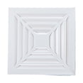 thumbnail image 1 of Cubierta de ventilación cuadrada Uxcell, rejilla de retorno de aire de aleación de aluminio para pared lateral o difusor de aire de techo blanco, 1 of 7