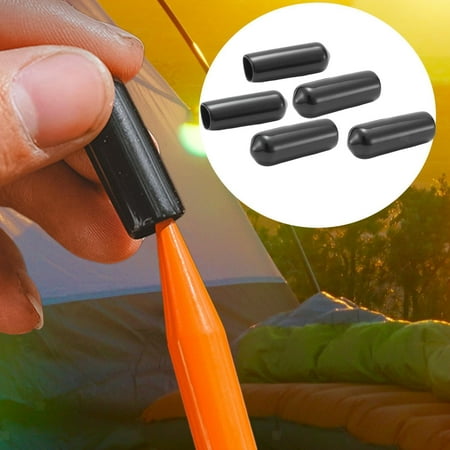 

5X 8Mm Screw Covers Protector Elastic End Caps For Ground Nail Outdoor Bolts