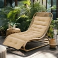 thumbnail image 5 of Taotanxi Indoor/Outdoor Chaise Lounge Cushion,Spring/Summer Seasonal All Weather Replacement Cushions. (Beige/Sand/Camel), 5 of 6