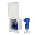 thumbnail image 2 of RV Power Plug, RV Power Inlet RV Refit Accessory Power Connection Port External Power Supply Plug 220V to 250V16A Black Socket And 16A Blue Motherboard, 2 of 8