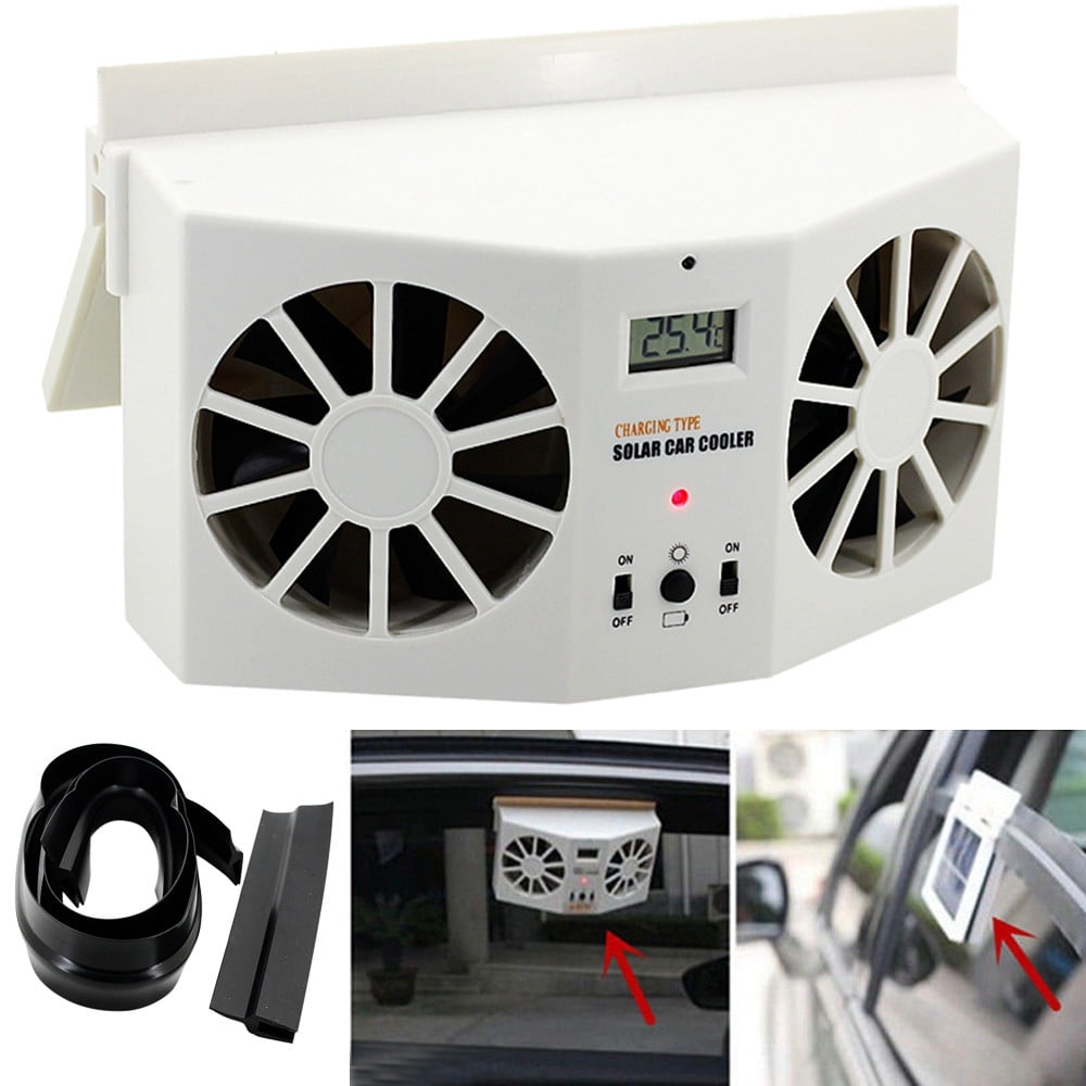 Solar Powered Car Window Air Vent 