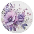 thumbnail image 3 of Ryvnso Flowers Purple Round Plate Mats Dining Table Placemat Set of 4 for Holiday Decoration, 3 of 7