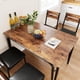 thumbnail image 5 of Brown 5 - piece dining set para 4: rectangular dining mesa con 4 sillas para the kitchen y dining room, 5 of 5
