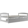 thumbnail image 5 of Tcbosik Twin Size Platform Bed, With Two Drawers, Gray, 5 of 9