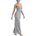 thumbnail image 3 of Coduop Maxi Dress for Women Spaghetti Strap Backless Bodycon Party Club Dresses, 3 of 7