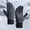 Gray, variant on JFGHDG Men Women Winter Touchscreen Gloves, Windproof Water Resistant Softshell Thermal Gloves Non‑Slip Silicone Palm Adjustable Cuff for Cycling Skiing Driving Outdoor Black L