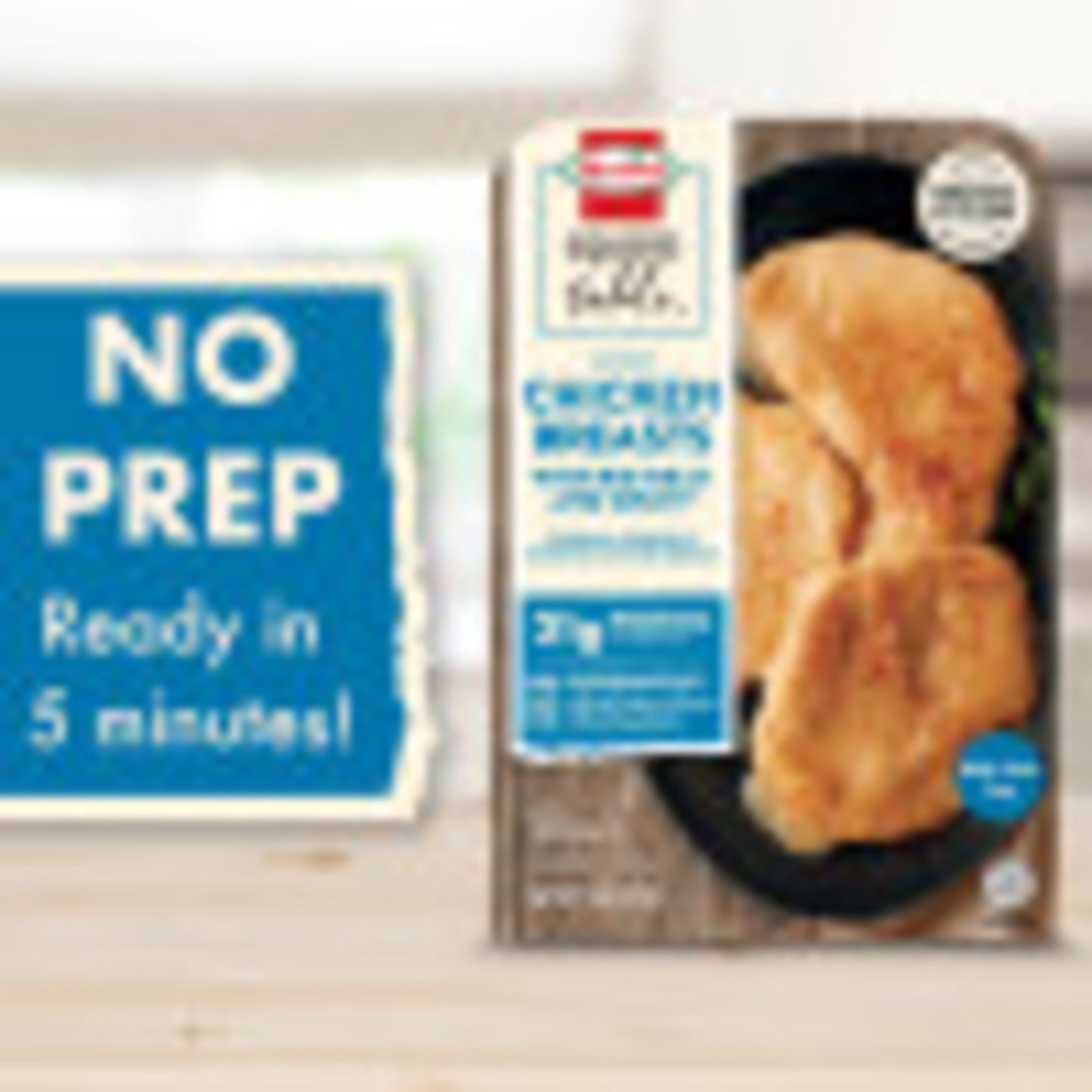 HORMEL SQUARE TABLE Roasted Chicken Breasts & Gravy Entree, Refrigerated, 15 oz Plastic Tray