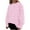 Pink, variant on Bovemsi Womens Sweatshirts Women Fashion Spring Autumn Casual Long Sleeve Hoodless Sweatshirt Top Fall Fashion Outfits 2025 Clothes