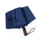 thumbnail image 2 of Viaje plegable Camping paraguas sol lluvia al aire libre automático extra de paraguas de 10 huesos con mango de madera Accesorios a prueba de viento Azul Methold HA009540-02, 2 of 6