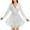 White, variant on BLTIBY Womens Glitter Dress Wrap V Neck Mesh Long Sleeve Swing Club Cocktail Mini Dresses Sequin Sparkle Dress Christmas Dress Black L