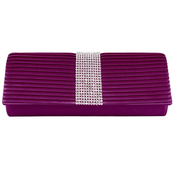 Palki Women's Elegant Clutch Wallet Purse (with Attachable Chain Shoulder Strap)