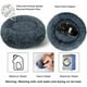 thumbnail image 3 of Camas para perros de peluche. Camas para Gatos. Sofá Cojín Redondo Lavable Cachorro. Cesta de donuts dulces de animales. Cama relajante con fondo antideslizante. Cama Nido de Gato (Gris Oscuro 50CM), 3 of 5