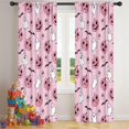 thumbnail image 5 of Blackout Kids Curtains,Halloween Pink Ghosts and Heart Pumpkins Childrens Insulated Curtains Set Of 2,Bedroom Essentials,Toddler Room Decor 42"x84", 5 of 5