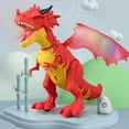 thumbnail image 3 of Dinosaurio de simulación electrónica con luz y sonido para regalo Niños Niños pequeños Edades con Rojo Zulema dinosaurio eléctrico, 3 of 8