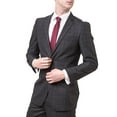 thumbnail image 2 of Loriano Lucciani Men's LCN18 Slim Fit Suit - Brown Check - 52R, 2 of 5
