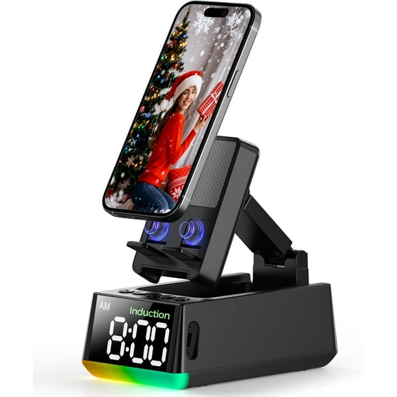 altavoz, soporte de inducción para teléfono sin Bluetooth, amplificador de sonido HD, accesorio para cocina y baño, regalo práctico para cumpleaños y Navidad, compatible con todos los smartphones