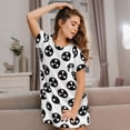 thumbnail image 3 of Balery Gear Tools Camisón de manga corta con cuello redondo para mujer, cómodo y elegante., 3 of 6