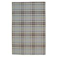 thumbnail image 3 of Tapis en Laine Fait Main Tartan Bleu, 3 of 9