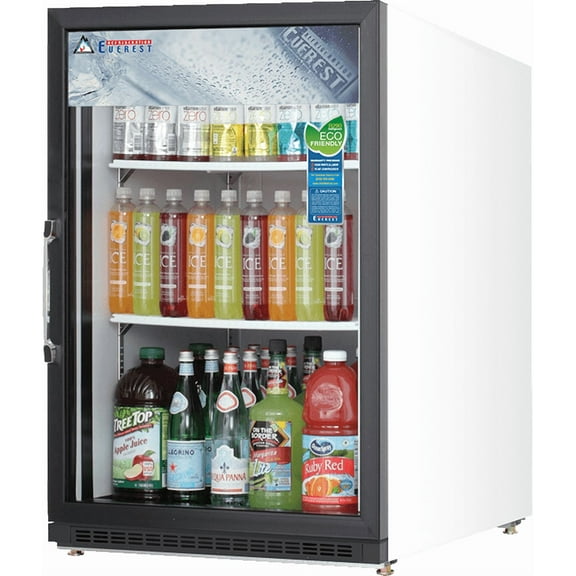 Everest Refrigeration EMGR5 Countertop Merchandising Refrigerator 1 Glass Door, 115v, NSF - 5 cu. ft.