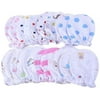 Newborn Baby Cotton Gloves No Scratch Mittens For 0-6 Months Infant Boys Girls 5 Pairs