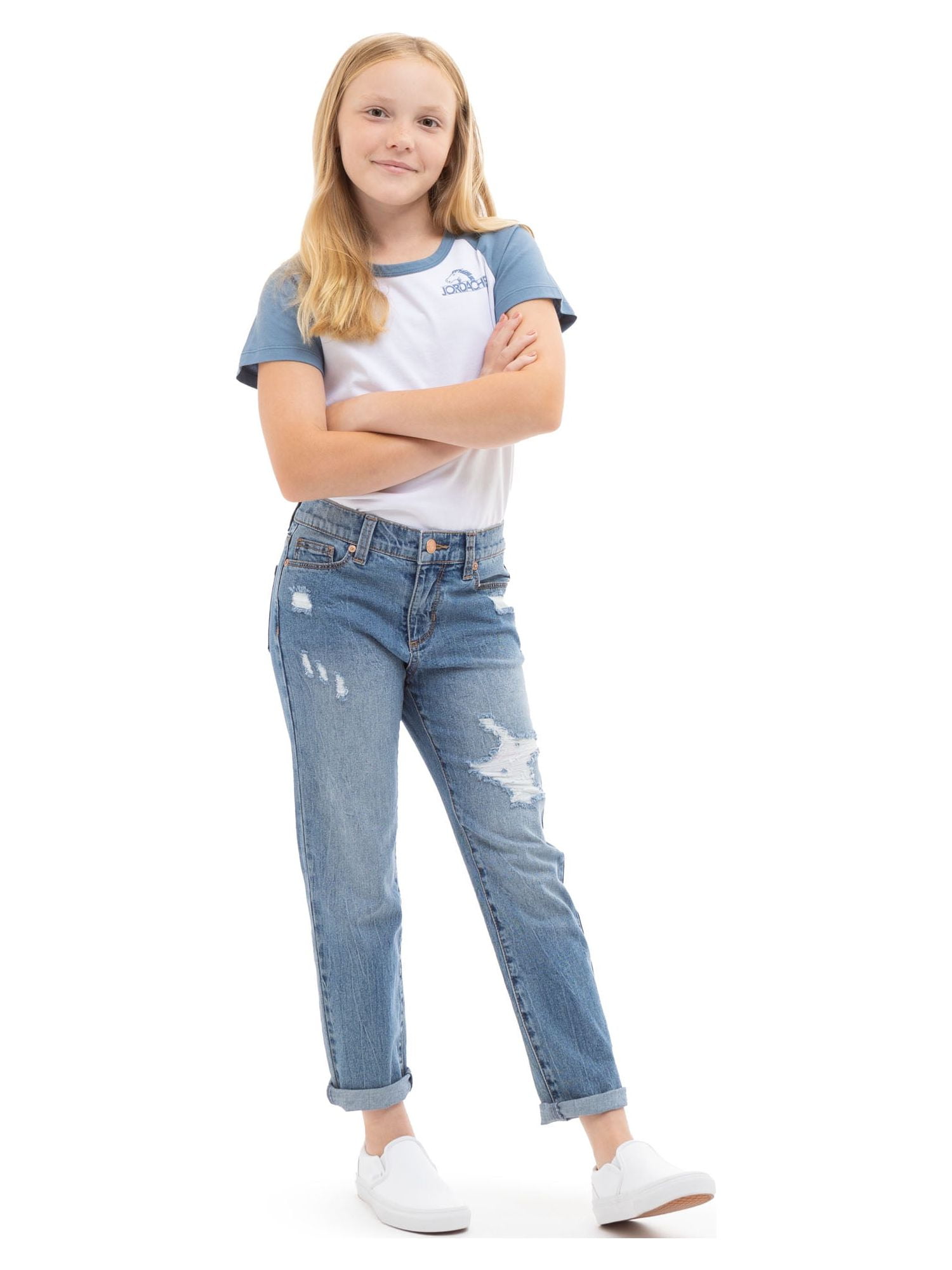 Buy AND Girl Kids Blue Cotton Skinny Fit Jeans for Girls Clothing Online @  Tata CLiQ
