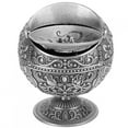 thumbnail image 2 of Keenso Decoration Vintage Ashtray Tellurion Shape Dragon Pattern Zinc Alloy With Lid Windproof Home Decor Craft Metal, 2 of 8