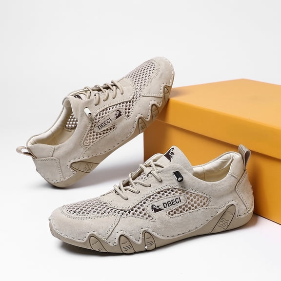 ZELAND Unisex Big & Tall Breathable Mesh Sportswear Shoes - Lightweight Summer Outdoor Walking Sneakers for Men & Women