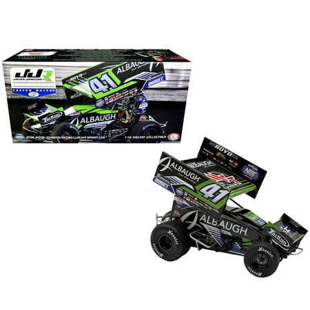 Winged Sprint Car #41 Carson Macedo "Albaugh" Jason Johnson Racing (2026) 1/18 Diecast Model Car by ACME