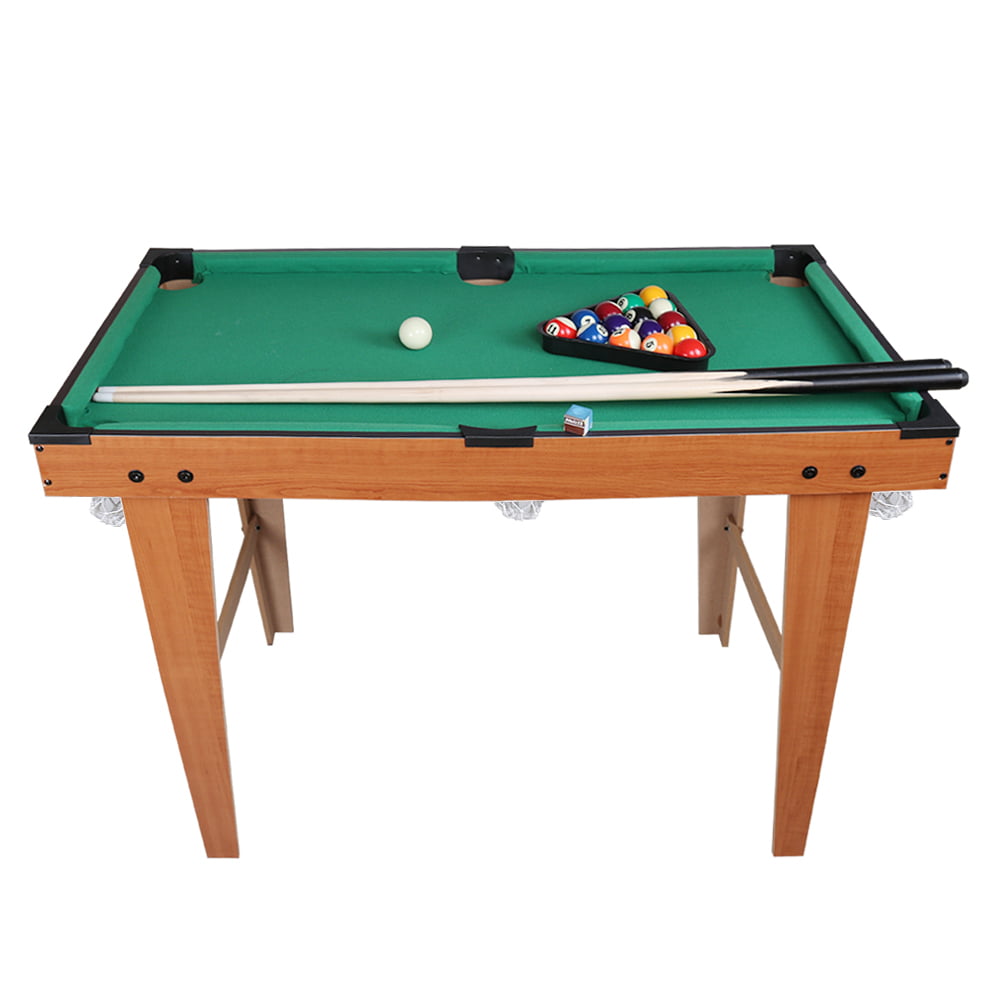 D11 Blue Kids Toy Home Foldable Billiard Ball Snooker Pool Table Game 76CM 