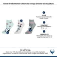 thumbnail image 5 of Textiel Trade  Peanuts Snoopy Sneaker Socks (3 Pair) (Women), 5 of 5