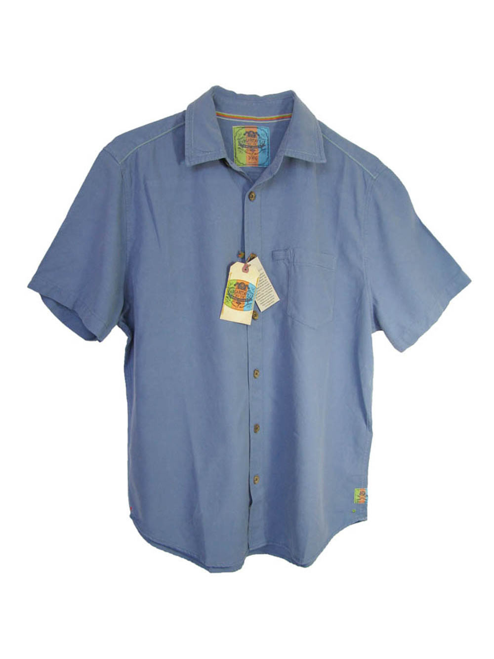 Tarpon' Button-Down Shirt, Sky Blue, M 