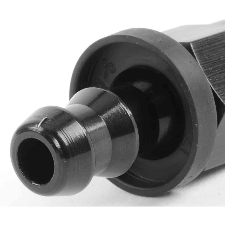 Fragola Hose Fitting #6 Straight Push Lock Black 200106-BL Fragola Hose Fitting #6 Straight Push Lock Black 200106-BL